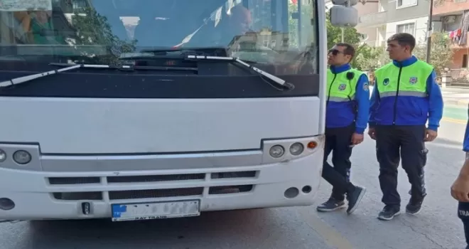 Manisa Büyükşehir’den, servis araçlarına denetim