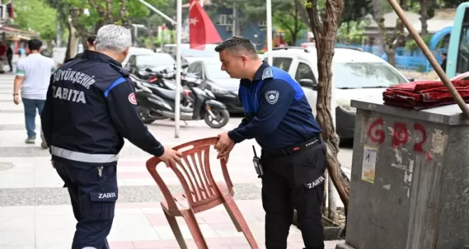 Manisa’da kaldırımlar yayaların