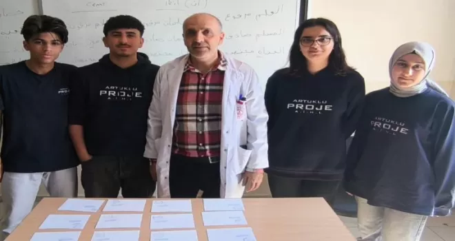 Mardinli öğrencilerden Gazze’deki kardeşlerine anlamlı bağış