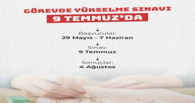 MEB’de görevde yükselme sınavı, 9 Temmuz’da yapılacak
