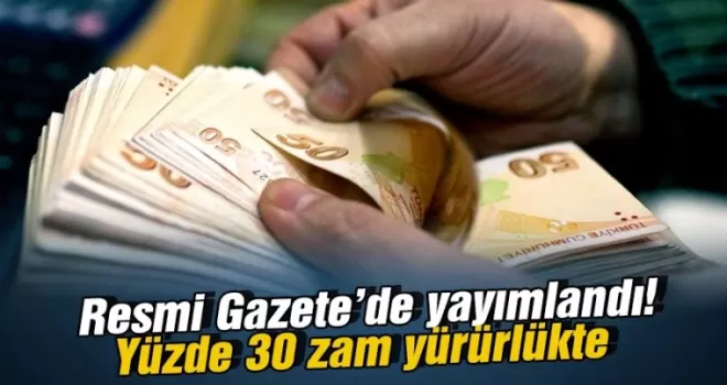 Memur ve emekliye zam düzenlemesi yürürlükte