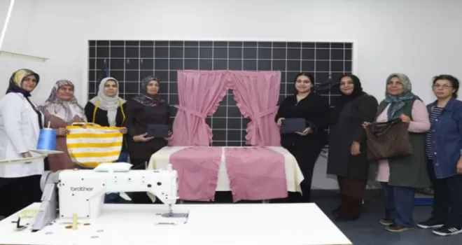 Mersin’de özel  birey annelerine dikiş kursu