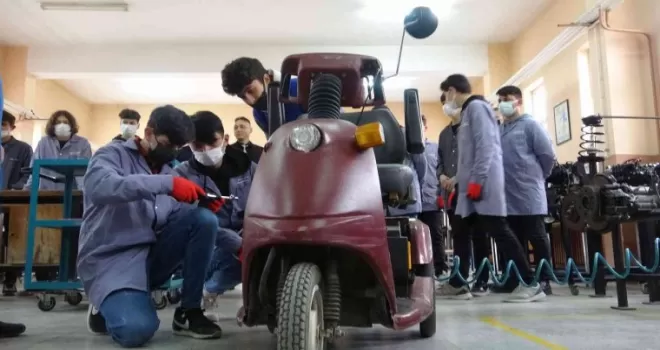 Meslek Lisesi öğrencilerinde örnek proje
