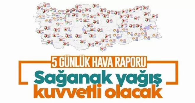 Meteoroloji’den 26 kente sarı uyarı: Sağanak yağış kuvvetli olacak