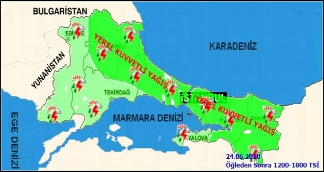 Meteoroloji’den İstanbul için kuvvetli yağış uyarısı
