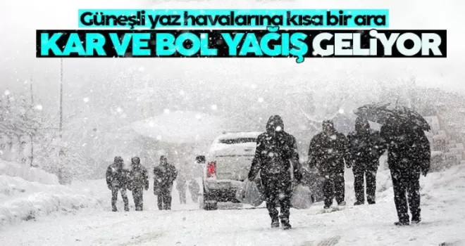 Meteoroloji uyarıda bulundu! Kar yağışı geliyor!