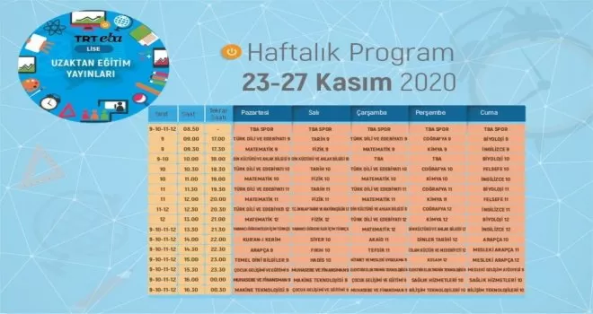 Milli Eğitim Bakanlığı ara tatil sonrası ilk haftanın programını paylaştı
