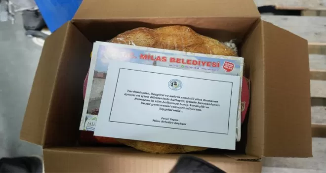 Muğla Milas Ramazan’da da ihtiyaç sahiplerinin yanında