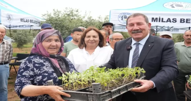 Muğla Milas’ta 300 üreticiye dağıtım gerçekleştirildi