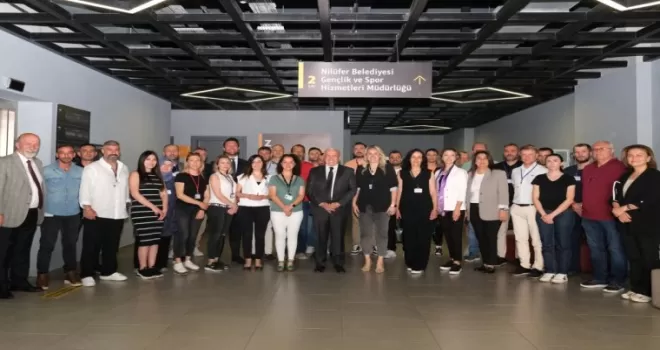 Nilüfer Belediyesi çalışanları bayramlaştı