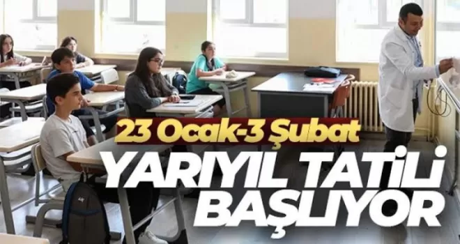Okullar bugün yarıyıl tatiline giriyor