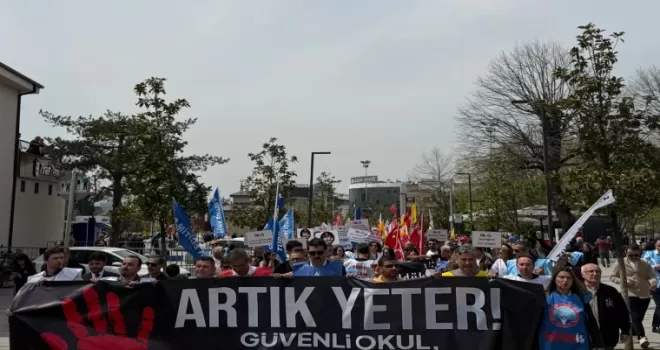 Okullarda şiddete tepki! Düzce’de eğitim sendikalarından ’yeter’ çağrısı