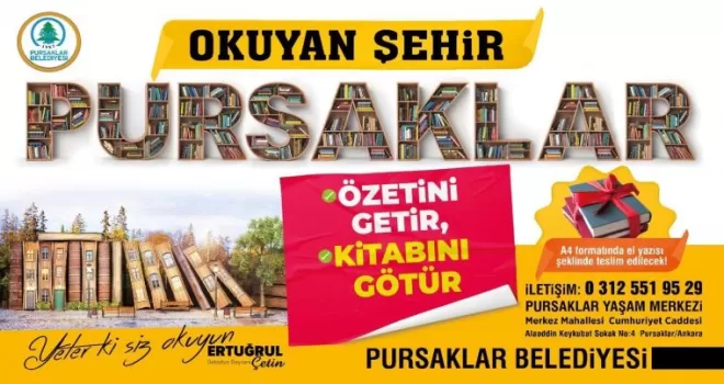 Okuyan şehir Pursaklar
