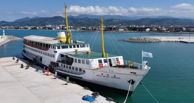 Ordu’da Şehit Necati Gürkaya Gemisi ilk seferini yaptı