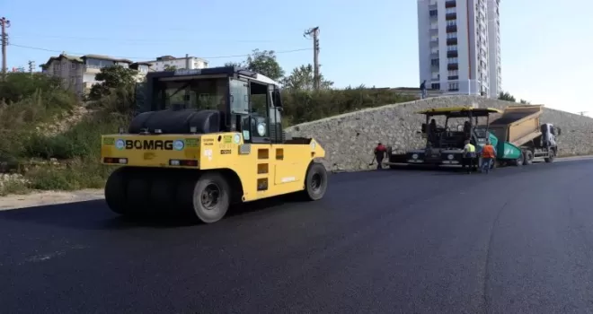 Ordu Fatsa’da asfalt mesaisi devam ediyor