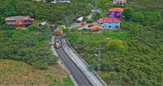 Ordu Ünye Denizbükü Mahallesinde asfalt sevinci