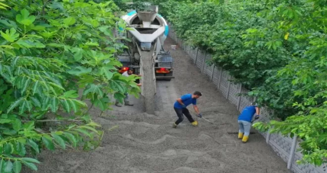 Ordu Ünye Hanyanı Mahallesi’ne beton yol