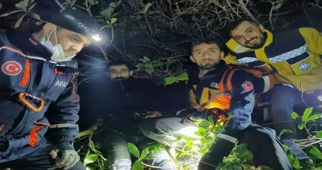 Ormanda kaybolan avcı 5 saat sonra kurtarıldı
