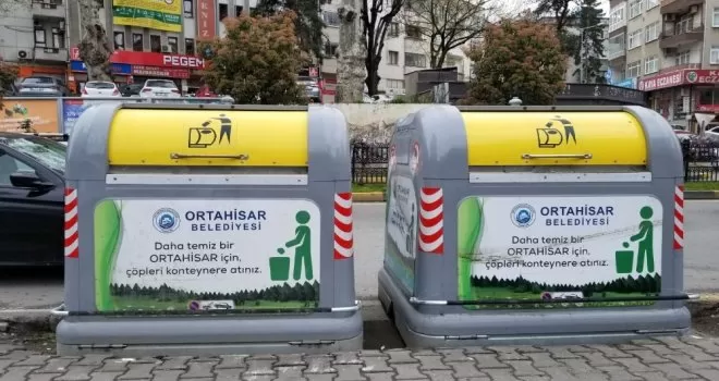 Ortahisar’a hijyenik çöp konteynerleri
