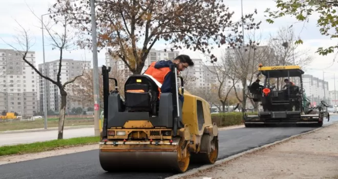 Osmangazi’de park içi yollar yenilendi