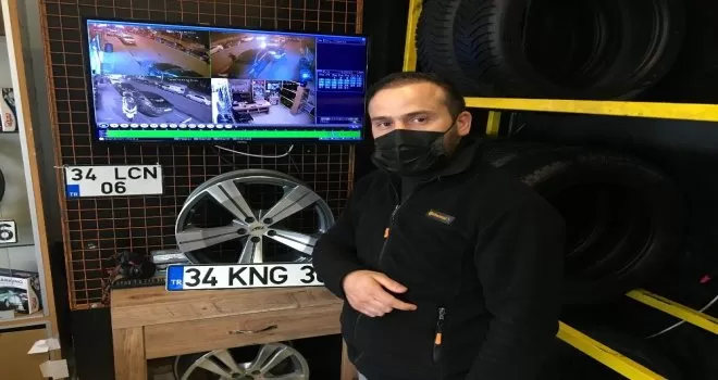 Bayrampaşa’da soğukkanlı bilgisayar hırsızı kamerada