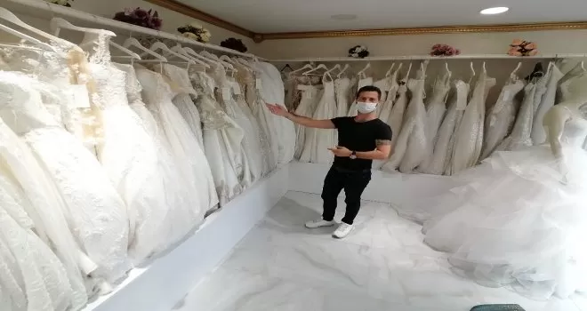  Düğünler iptal oldu, gelinlikler elde kaldı