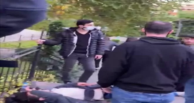 Esenler’de parkta akıl almaz olay