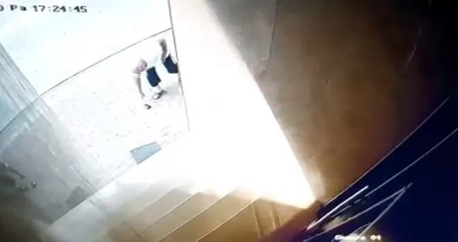 Esenyurt’ta garip olay güvenlik kamerasında