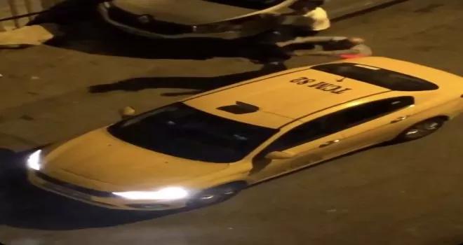  İstanbul’da taksici terörü kamerada
