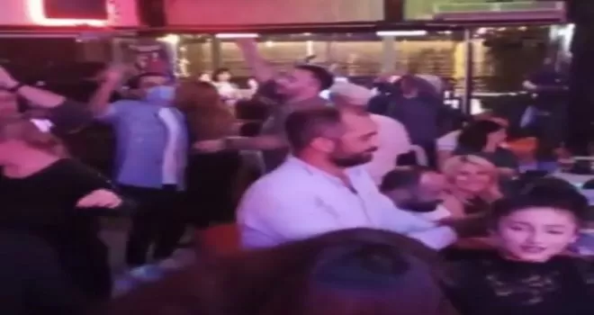 İstanbul’un göbeğinde skandal “korona partisi” kamerada
