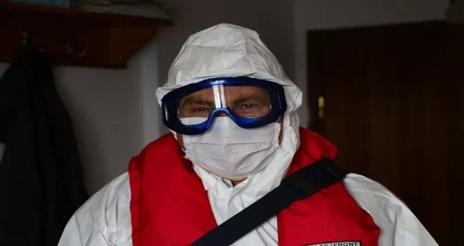 Kılavuz kaptanların korona virüs önlemleri böyle görüntülendi