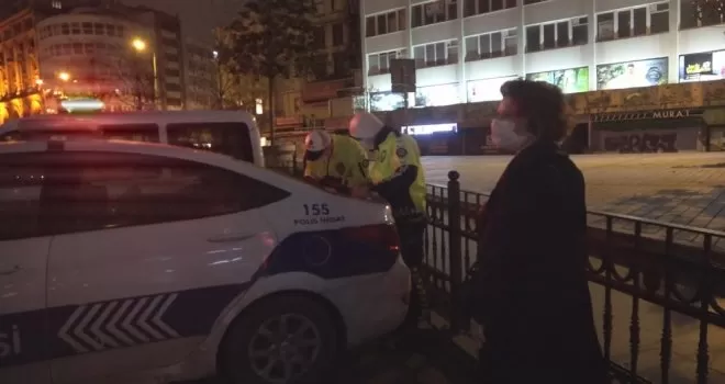 Kısıtlamada sokağa çıkan kadından ilginç savunma: Uyumuş kalmışım