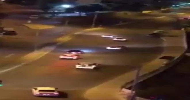 Pendik’te aynı noktada yine drift terörü kamerada