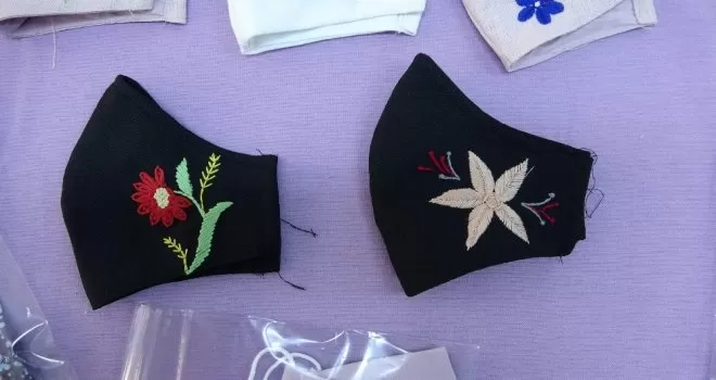 Pandemi sürecinde maske üretimi kursiyerlere gelir kaynağı oldu
