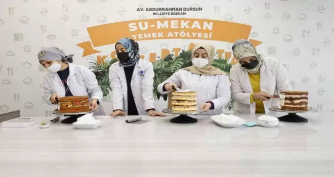 Pastacılık kursunda sınav heyecanı
