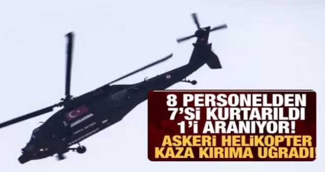 Pençe-Kilit bölgesinde helikopter kaza kırıma uğradı