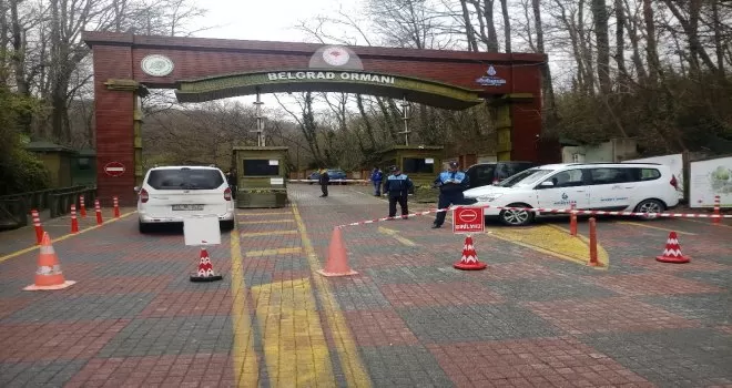 Piknik yasağının ardından Belgrad Ormanı girişlere kapatıldı
