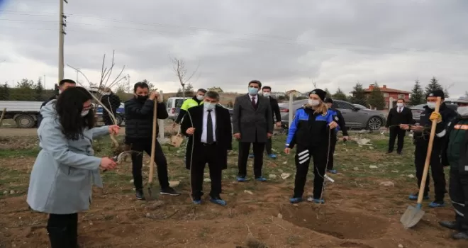 Polis Teşkilatı İçin Gölbaşı’nda ağaç dikimi gerçekleştirildi
