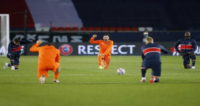 PSG ve Başakşehir’den ırkçılık protestosu
