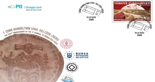 PTT’den İznik için özel gün zarfı