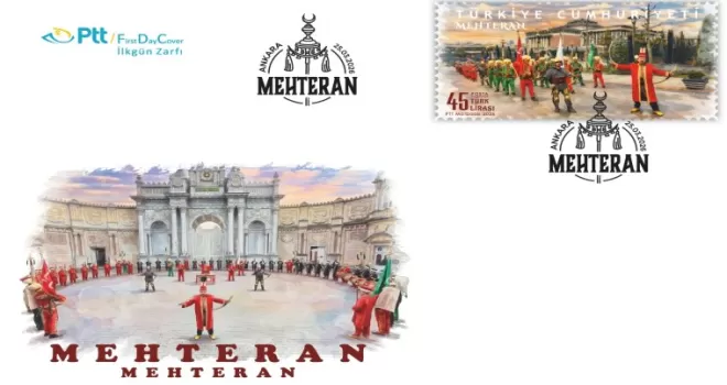 PTT’den ’mehteran’ temalı ilkgün zarfı