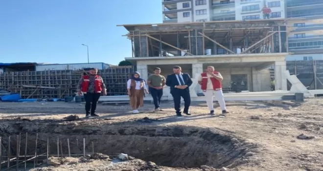 Pursaklar’da kapalı pazar alanı inşaatı devam ediyor
