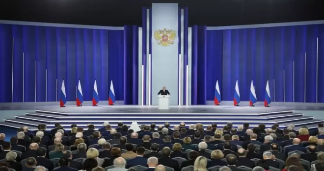 Putin: “Yeni START anlaşmasına katılımımızı askıya alıyoruz“
