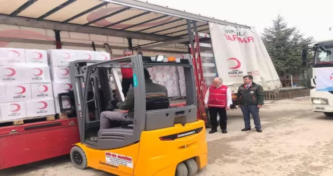 Ramazan gıda kolilere ihtiyaç sahibi vatandaşlara ulaştırılıyor
