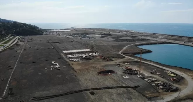 Rize-Artvin Havalimanında üst yapılar şekillenmeye başladı