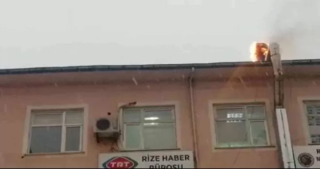 Rize’de baca yangını paniğe neden oldu
