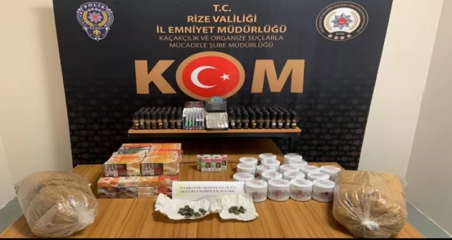 Rize’de kaçakçılık operasyonu: 8 gözaltı
