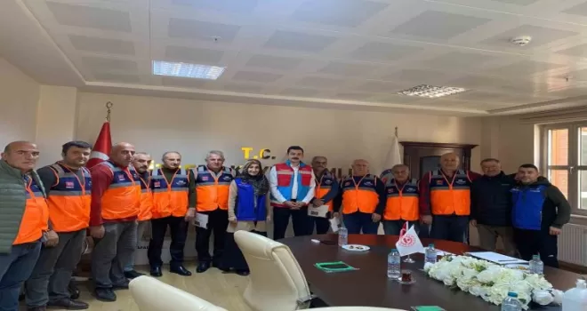 Rize’de muhtarlar AFAD gönüllüsü oldu
