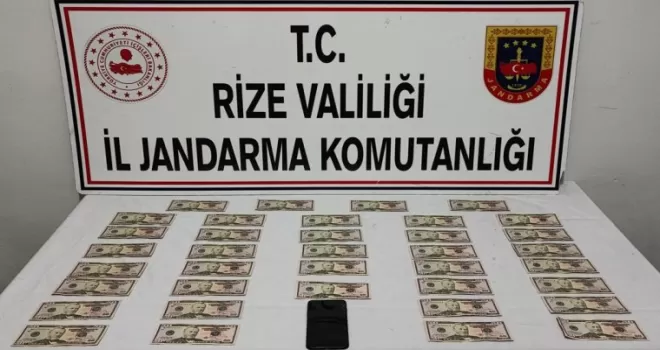 Rize’de ’sahte dolar’ operasyonu: 1 gözaltı