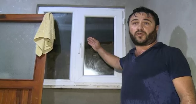 Rize’de şiddetli yağış etkisini gösterdi
